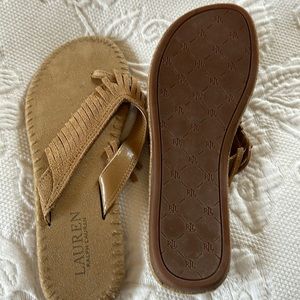 Lauren moccasin flip flops
